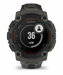 Garmin Instinct E, 45 Mm Black Bezel With Charcoal Band