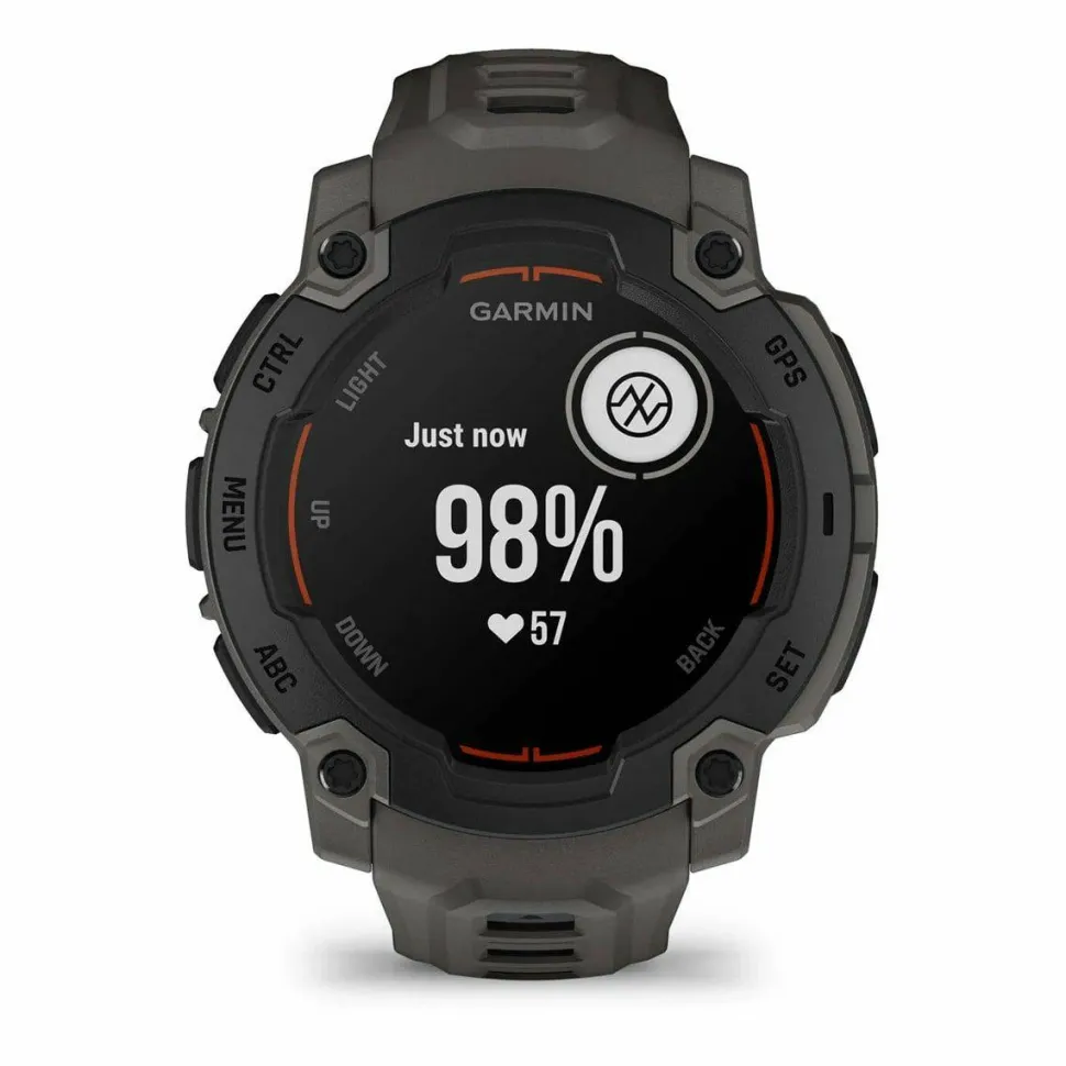 Garmin Instinct E, 45 Mm Black Bezel With Charcoal Band