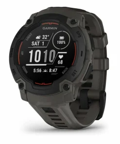 Garmin Instinct E, 45 Mm Black Bezel With Charcoal Band