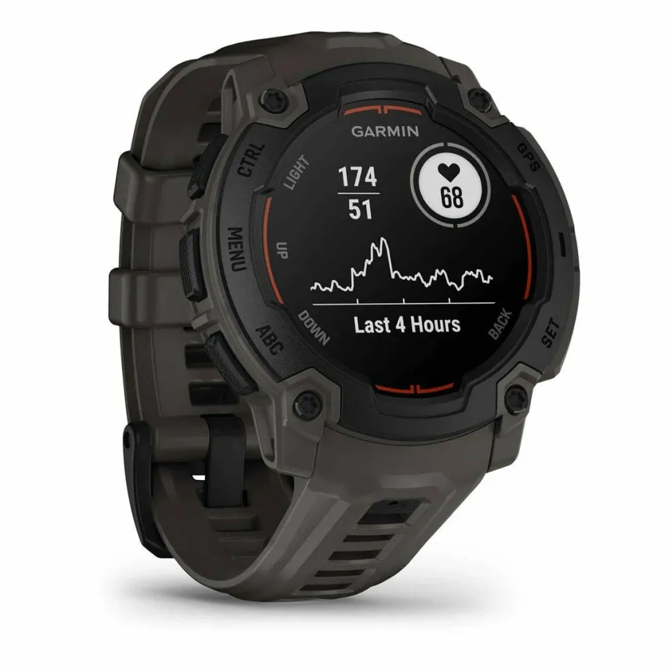 Garmin Instinct E, 45 Mm Black Bezel With Charcoal Band
