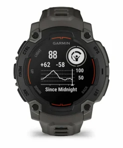 Garmin Instinct E, 45 Mm Black Bezel With Charcoal Band