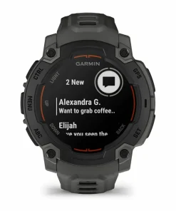 Garmin Instinct E, 45 Mm Black Bezel With Charcoal Band