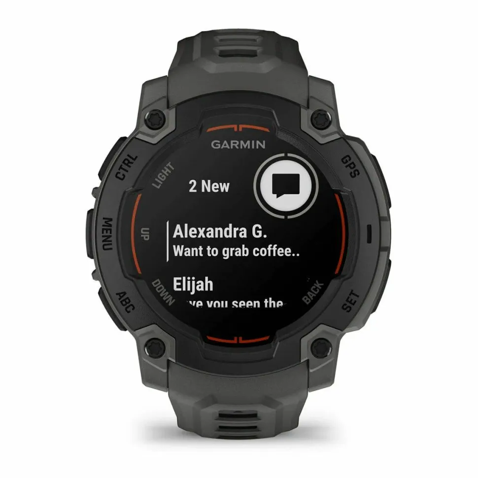 Garmin Instinct E, 45 Mm Black Bezel With Charcoal Band