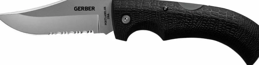 Gerber Gator Clip Point Serrated Black Clearance