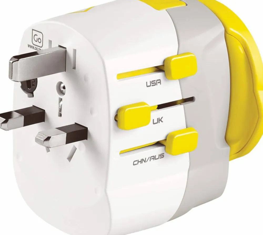 Hot Worldwide Adaptor + Twin USB-A Elektronik