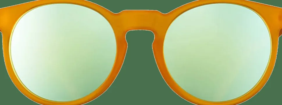 Goodr Sunglasses Freshly Baked Man Buns Dark Yellow