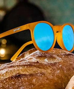 Goodr Sunglasses Freshly Baked Man Buns Dark Yellow