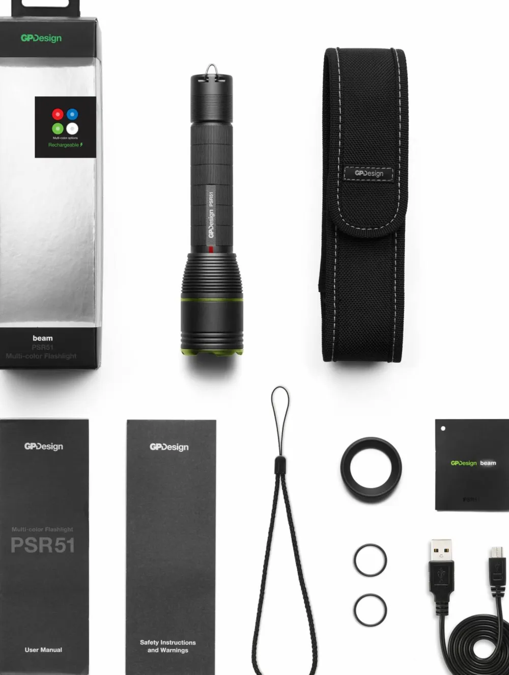 GP Batterier GP Design beam Rechargeable Multi-Colour - PSR51 Nocolour Discount