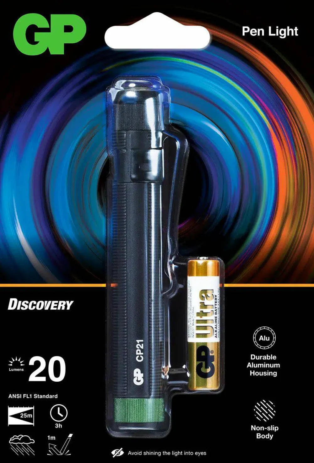Sale GP Discovery Penlight 20lm CP21 Camping