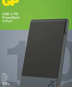 GP Batterier GP Powerbank M2 10000 mAh Black Grey New