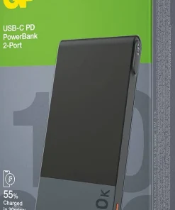 GP Batterier GP Powerbank M2 10000 mAh Black Grey New