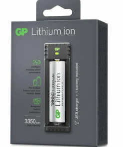 GP Batterier GP-Battery Li-ion 1 Slot Charger Black/Silver