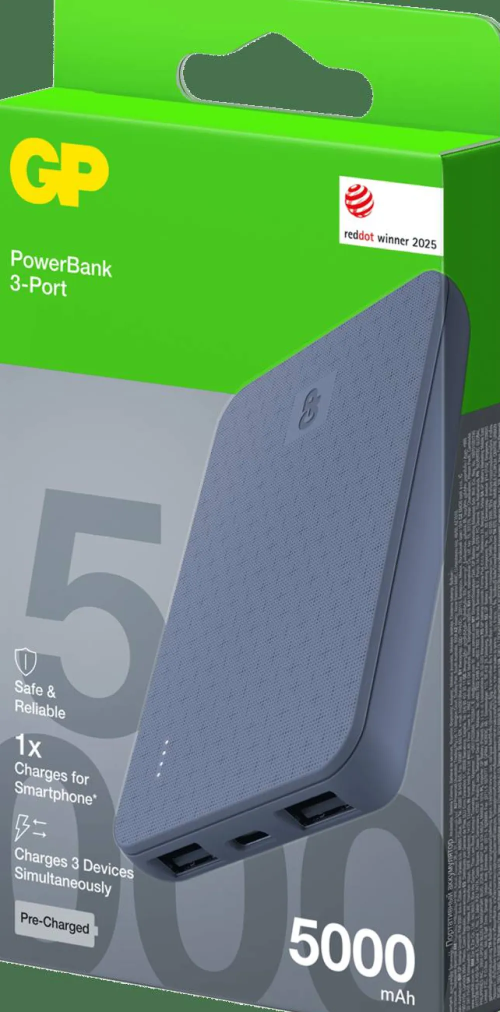 GP Batterier Powerbank Plus 5000 mAh Blue
