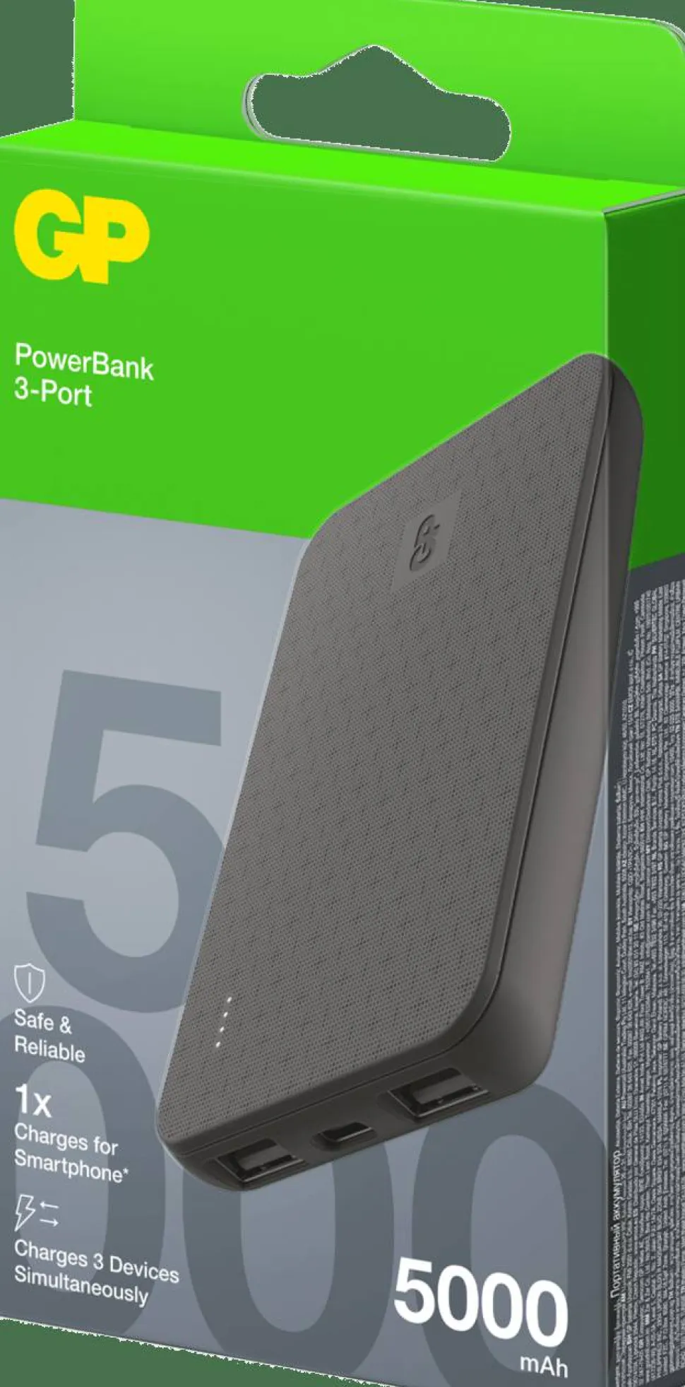 GP Batterier Powerbank Plus 5000 mAh Black