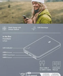 GP Batterier Powerbank Plus 5000 mAh Black