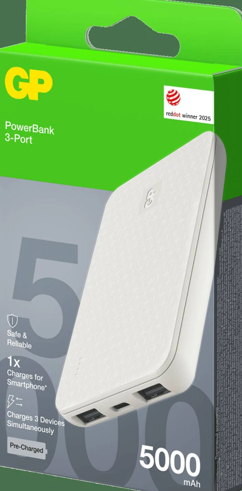 GP Batterier Powerbank Plus 5000 mAh Cream Clearance