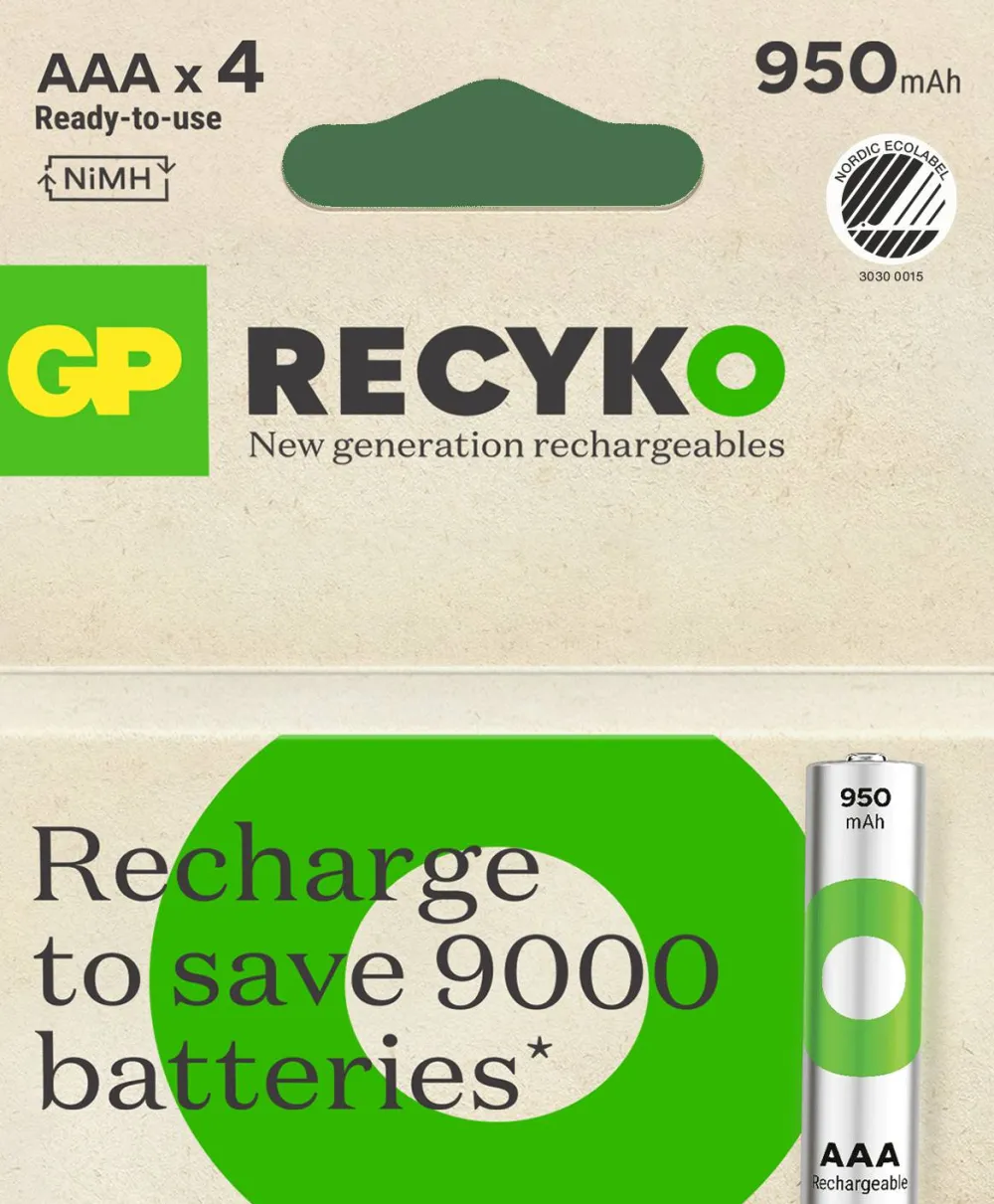 Best Recyko AAA-Battery 950mAh 4-pack Elektronik