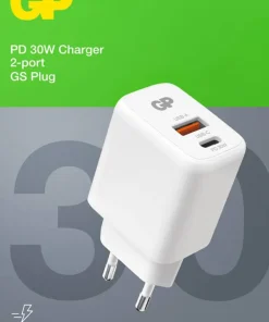 GP Batterier USB Wall Charger PD 30W White