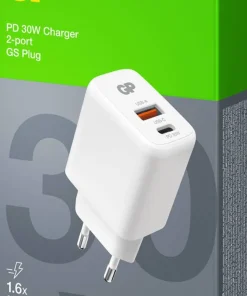 GP Batterier USB Wall Charger PD 30W White