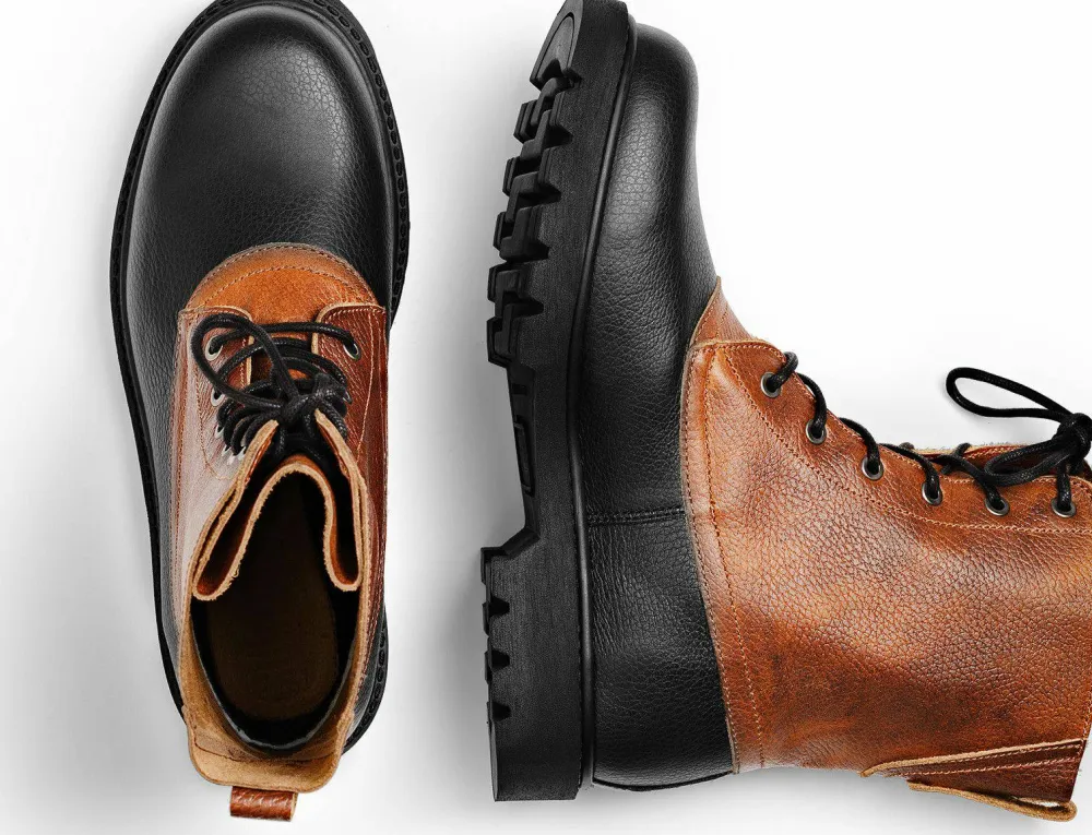Graninge Unisex Bred Unlined Black/Tan New