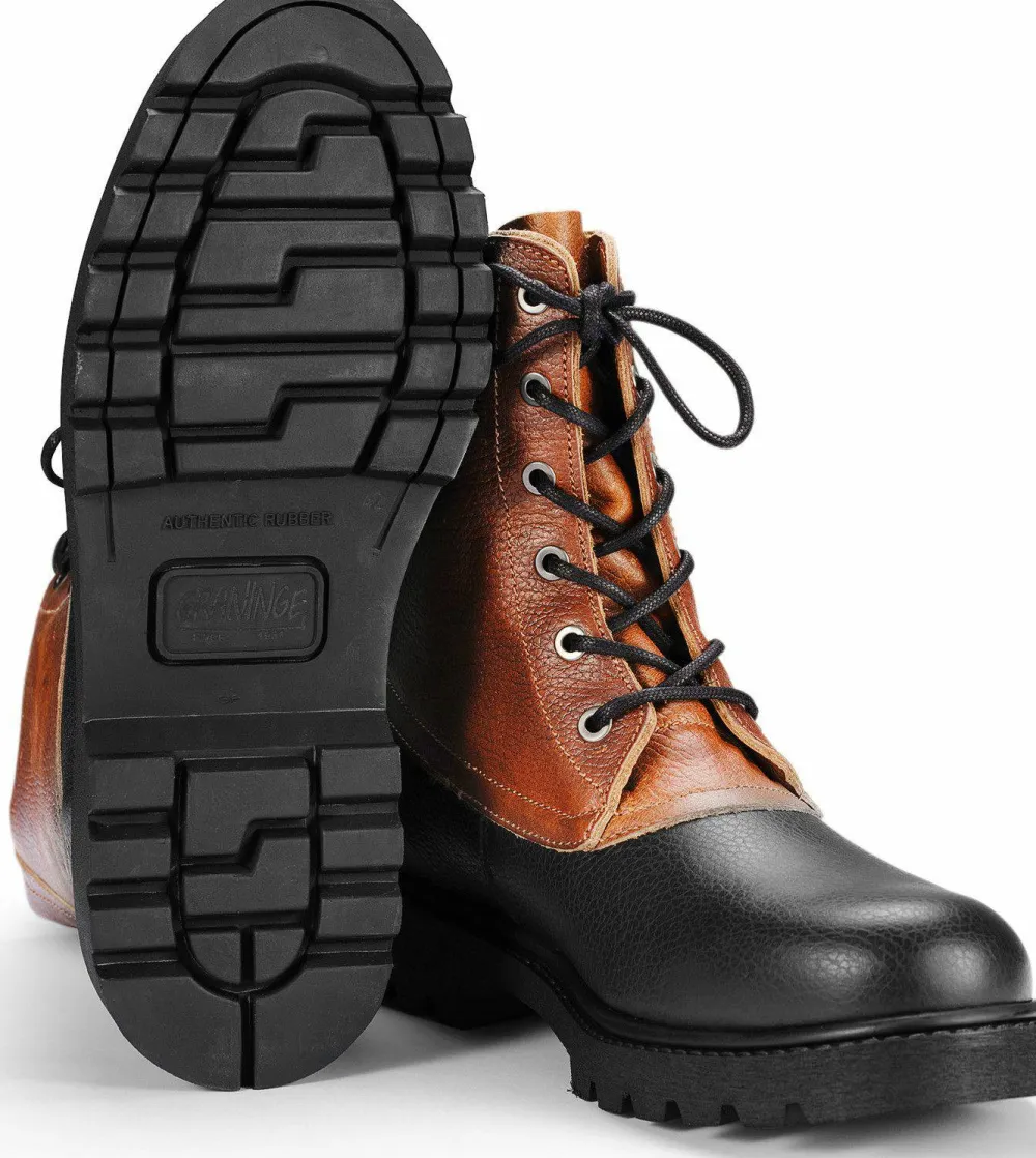 Graninge Unisex Bred Unlined Black/Tan New
