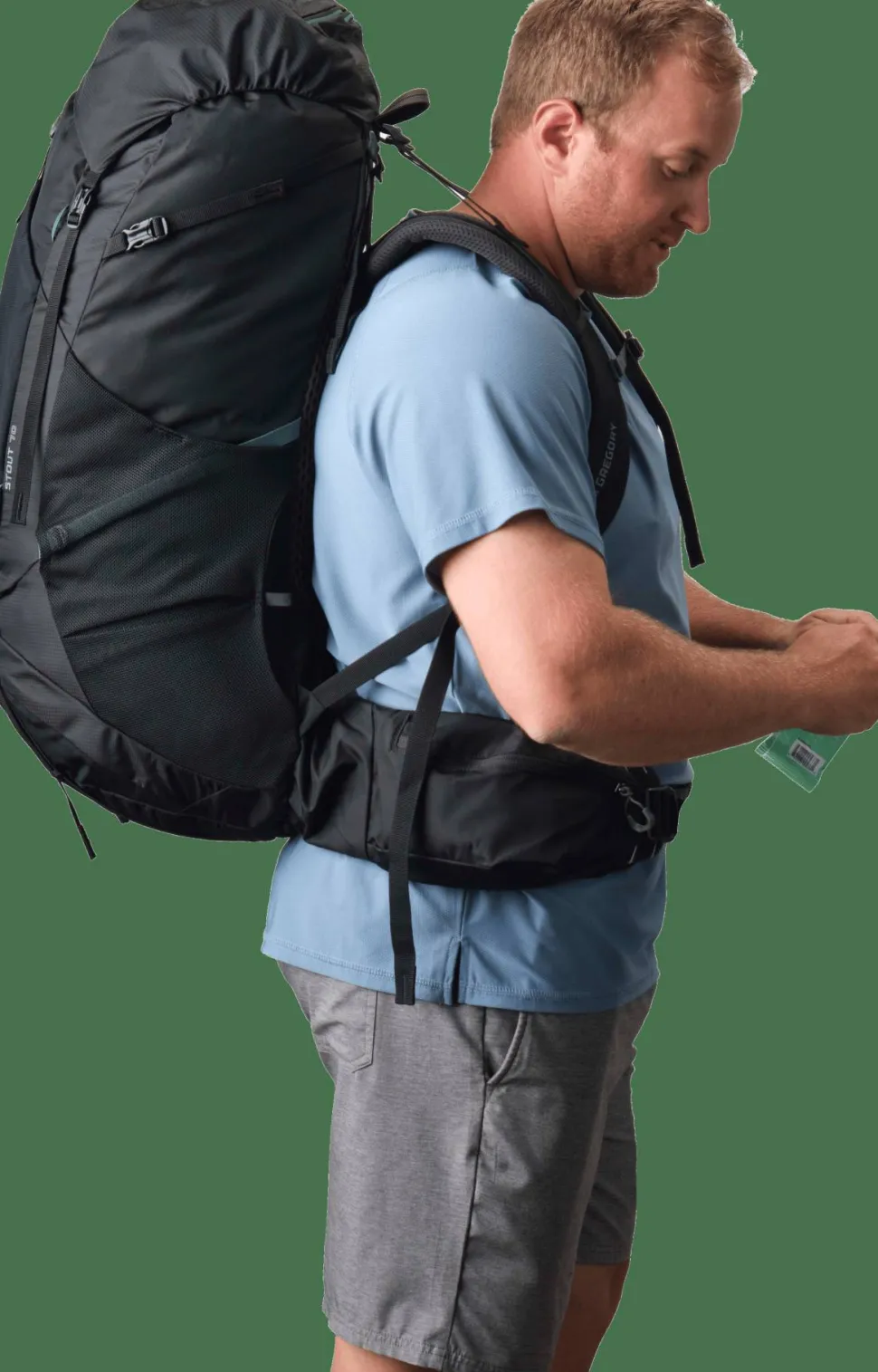 Gregory Men's Stout Plus 70 Forest Black
