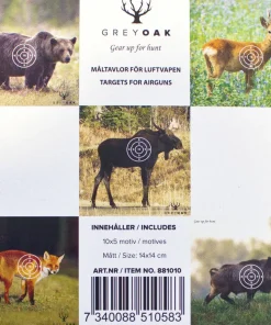 Grey Oak Targets For Airguns Multicolor