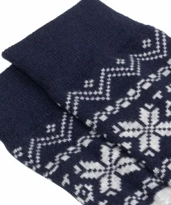 Gridarmor Heritage Merino Socks Lt. Grey/Dk Navy/White