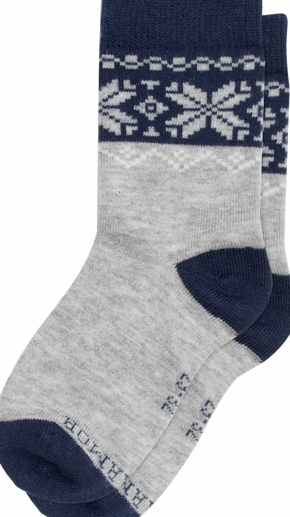 Gridarmor Juniors' Heritage Merino Socks 2p Light Grey/Dk Navy/White