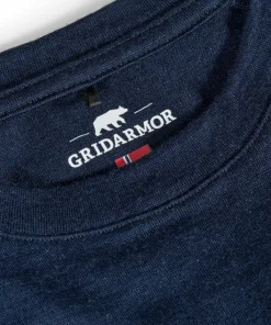 Gridarmor Juniors' Viks Wool Undertøy Set Navy Blazer