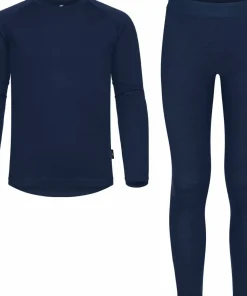 Gridarmor Juniors' Viks Wool Undertøy Set Navy Blazer