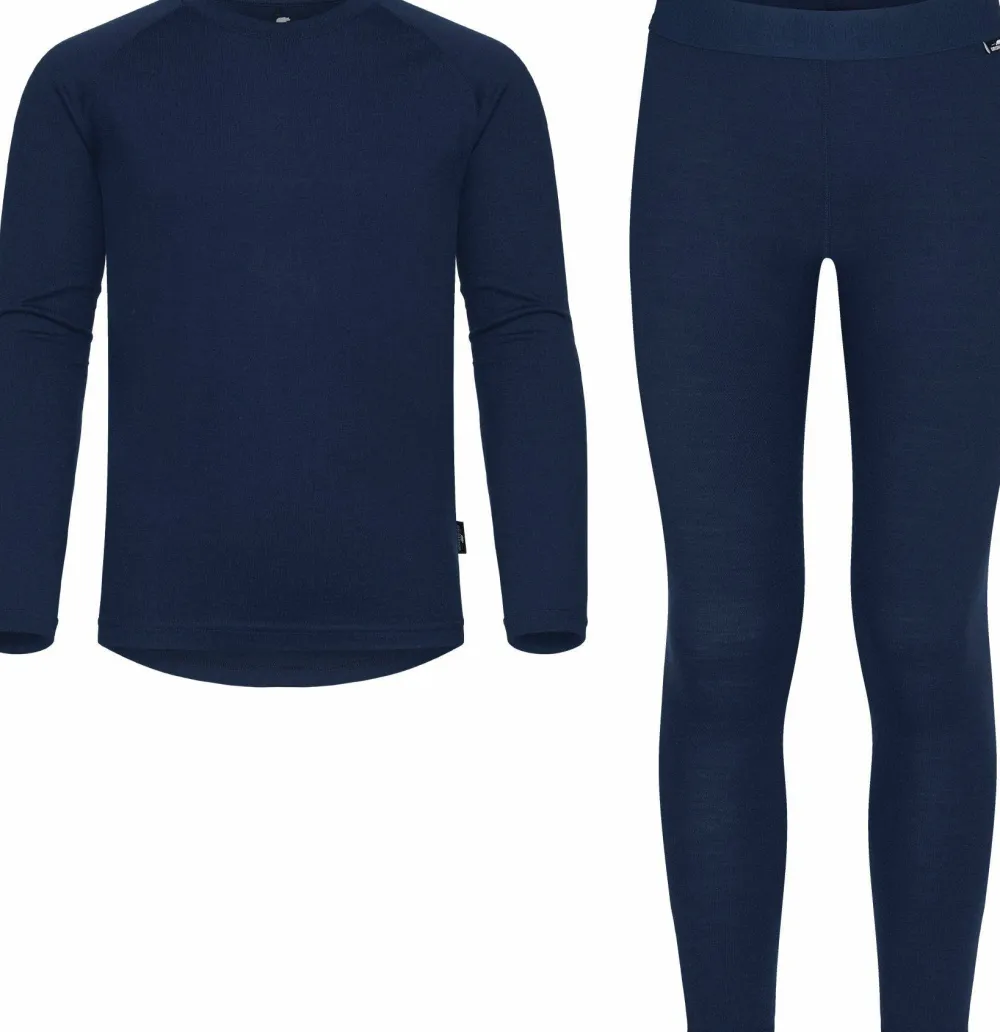 Gridarmor Juniors' Viks Wool Undertøy Set Navy Blazer