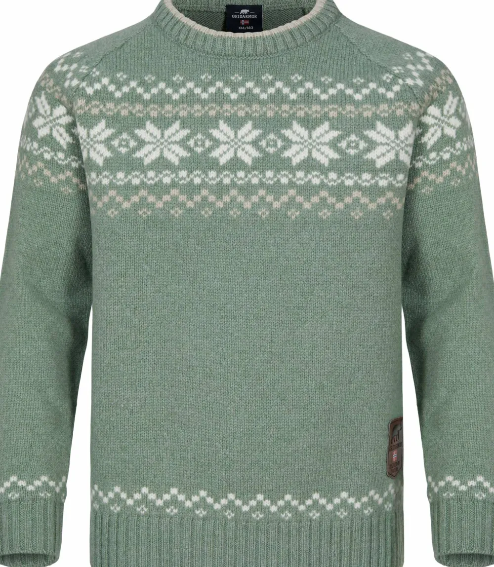 Discount Kids' Snøkrystall Round Neck Ullgenser Barn Barntröjor & Fleece