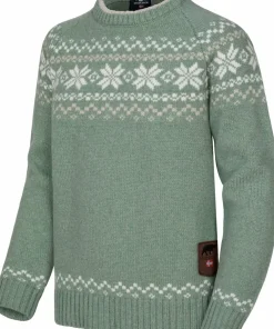 Discount Kids' Snøkrystall Round Neck Ullgenser Barn Barntröjor & Fleece