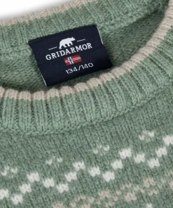 Discount Kids' Snøkrystall Round Neck Ullgenser Barn Barntröjor & Fleece