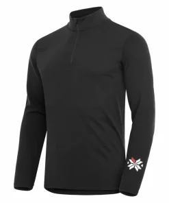 Gridarmor Men's Merino Undertøy Zip Top Black Beauty