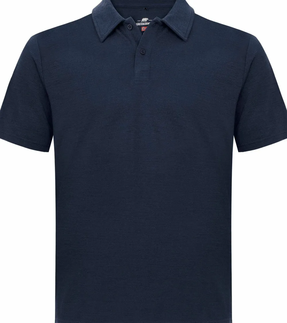 Outlet Men's Merino Wool Polo Tee Herrtröjor & Skjortor