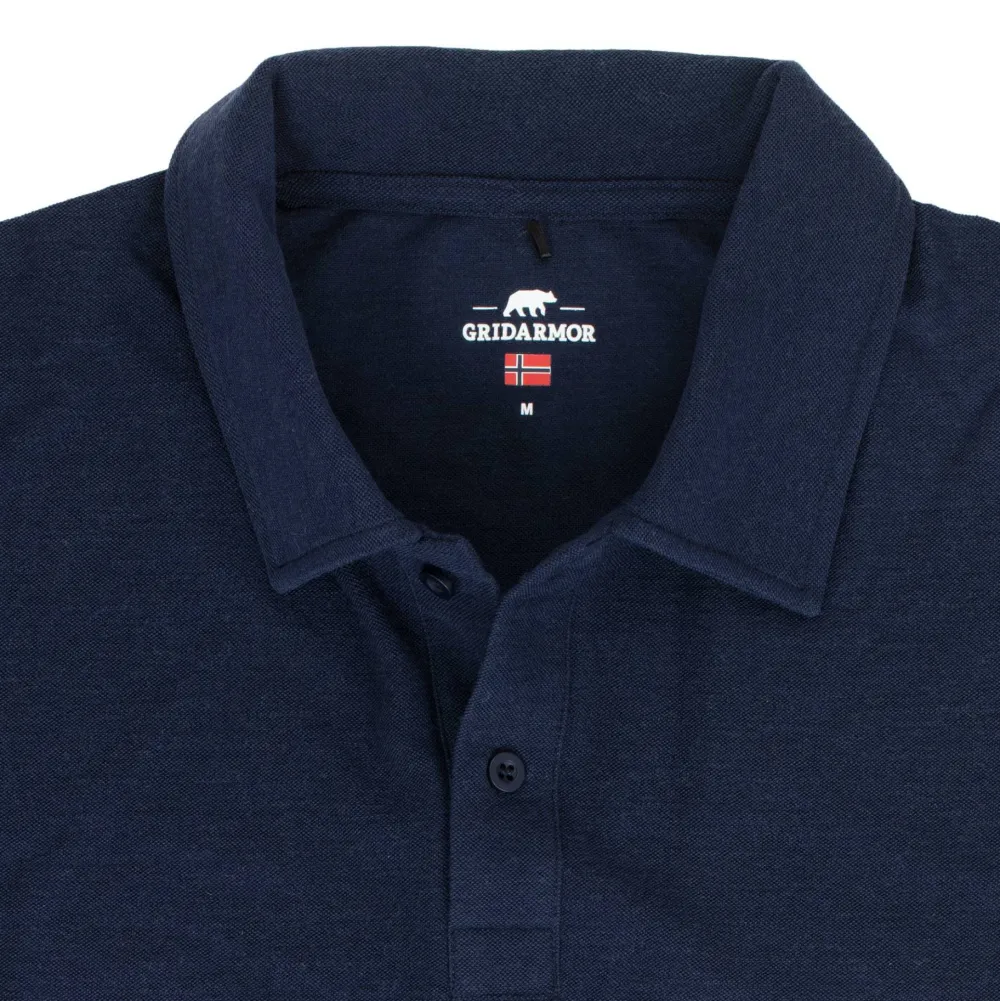 Outlet Men's Merino Wool Polo Tee Herrtröjor & Skjortor