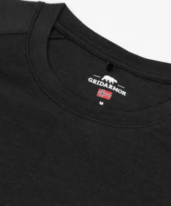 Gridarmor Men's Merino Wool Tee Black Beauty