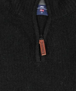 Sale Men's Snøkrystall Solid Half Zip Ullgenser Herrtröjor & Skjortor