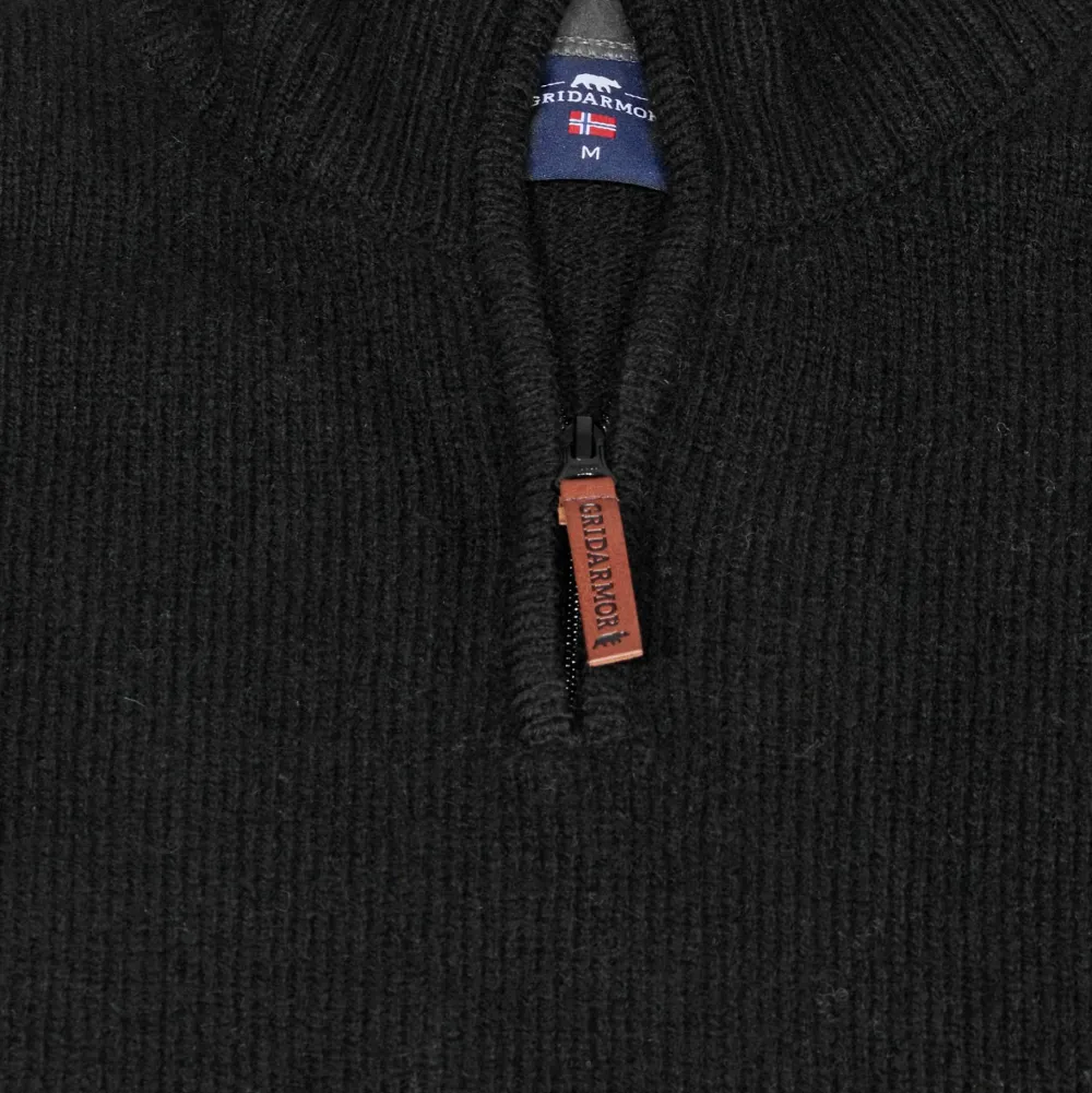 Sale Men's Snøkrystall Solid Half Zip Ullgenser Herrtröjor & Skjortor