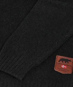 Sale Men's Snøkrystall Solid Half Zip Ullgenser Herrtröjor & Skjortor