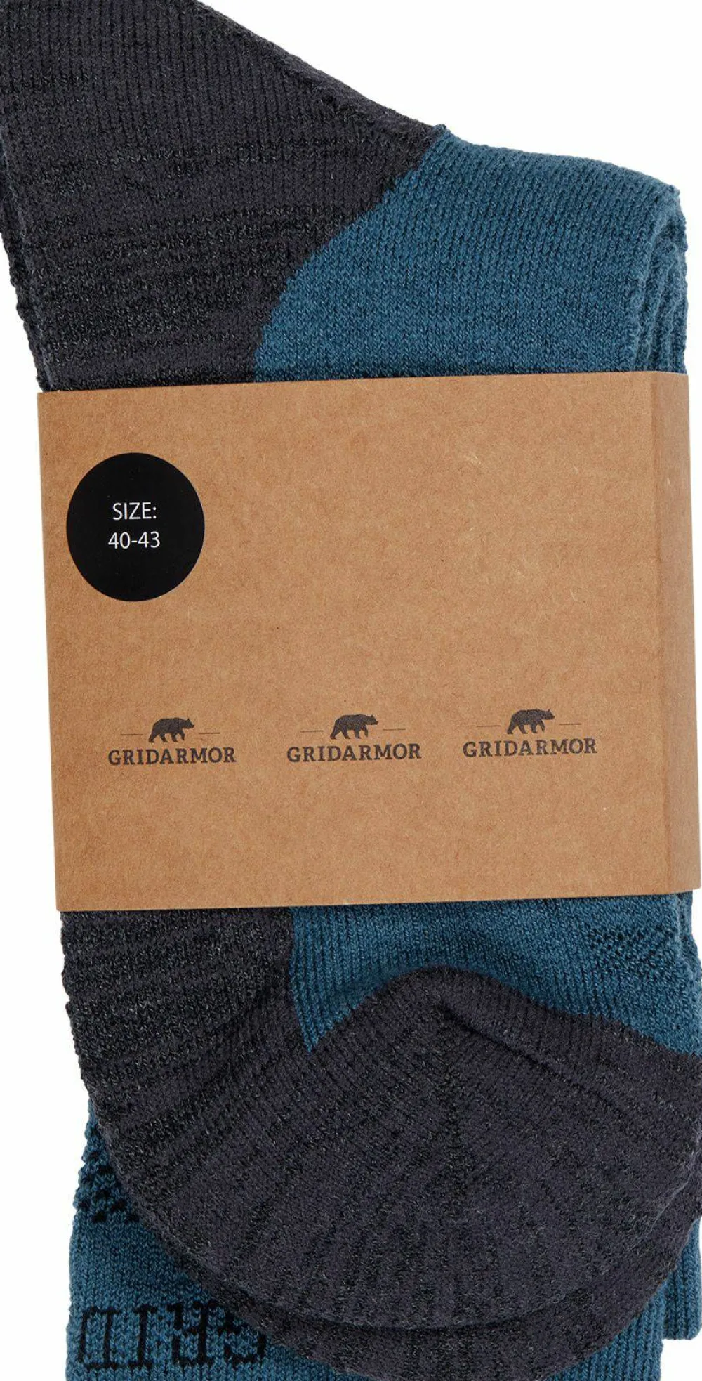 Gridarmor Merino Trekking Socks Indian Teal New