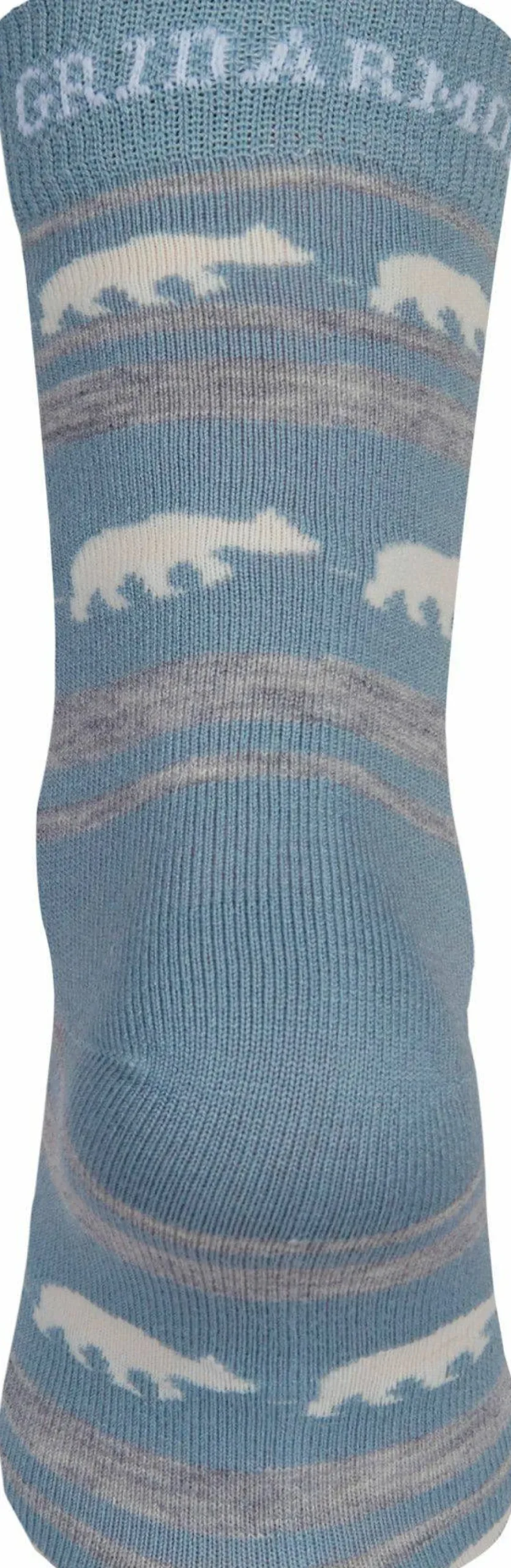 Gridarmor Striped Bear Merino Socks Blue Shadow