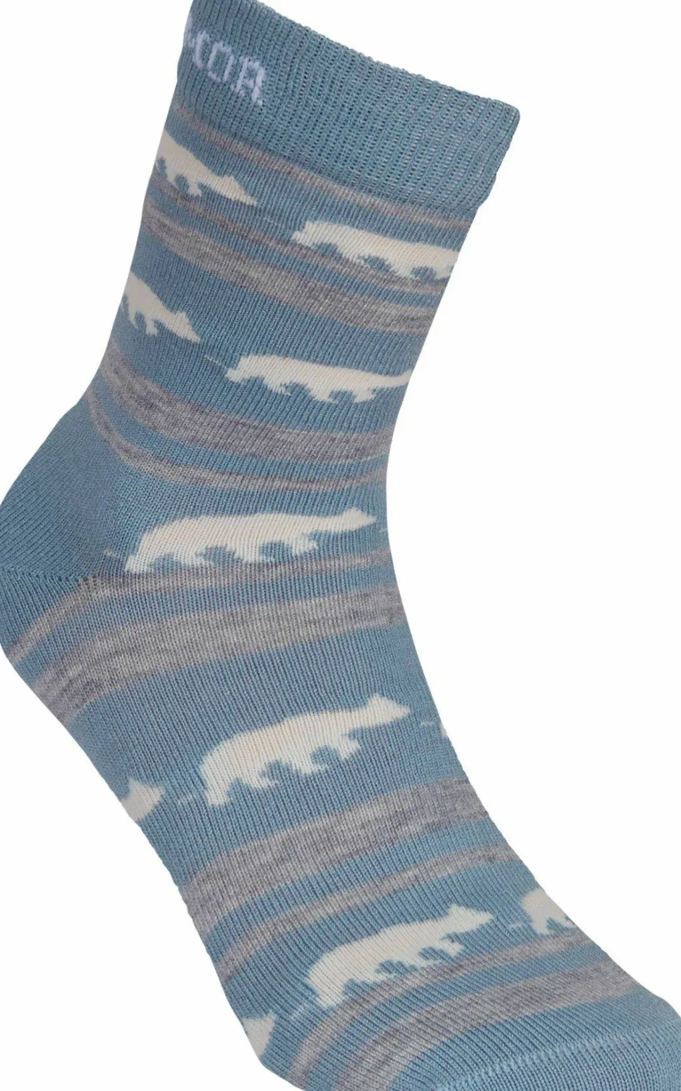 Gridarmor Striped Bear Merino Socks Blue Shadow