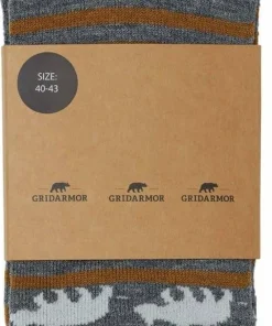 Online Striped Bear Merino Socks Herrstrumpor
