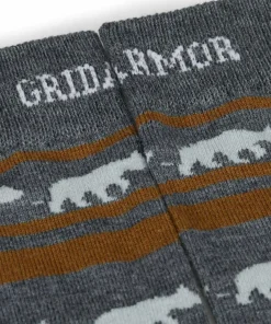 Online Striped Bear Merino Socks Herrstrumpor