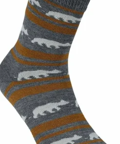 Online Striped Bear Merino Socks Herrstrumpor