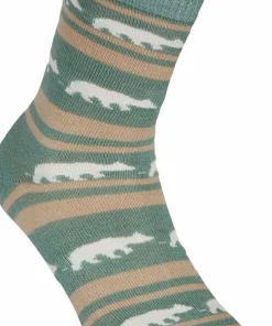 Gridarmor Striped Bear Merino Socks Green Bay