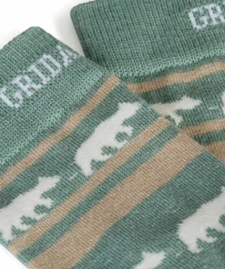 Gridarmor Striped Bear Merino Socks Green Bay